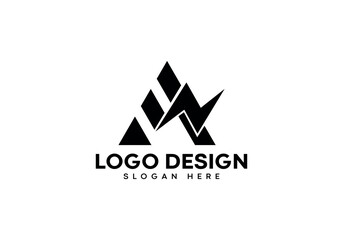 Obraz premium A letter with electric logo design on luxury background. A monogram initials letter logo concept. A icon design. A elegant and Professional gradient letter icon on white background.