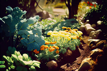 Vegetable garden, Generative AI