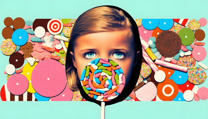 Candy Overload: A Sweet Reminder of Healthy Eating