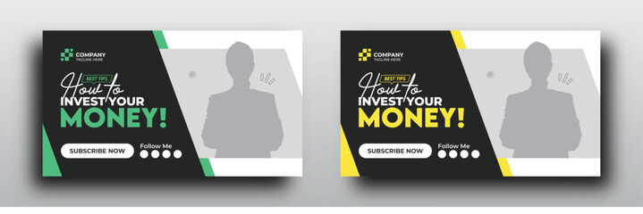 Youtube video thumbnail for how to invest your money - obrazy, fototapety, plakaty