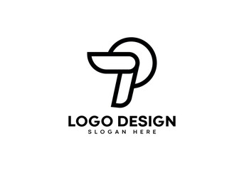 TP letter logo design on luxury background. TP monogram initials letter logo concept. TP letter icon design. TP elegant and Professional black letter icon on white background.