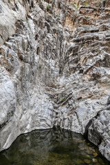 Arizona desert rock formations in the mountain