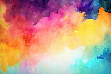 Abstract colorful watercolor background for graphic, background, illustration, generative ai