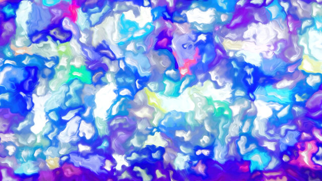 Light moving bright colors. Motion. White and blue spots made in abstraction.