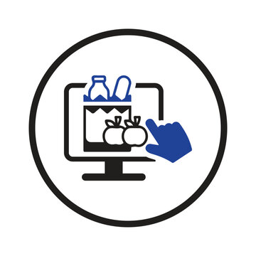 online grocery shopping icon