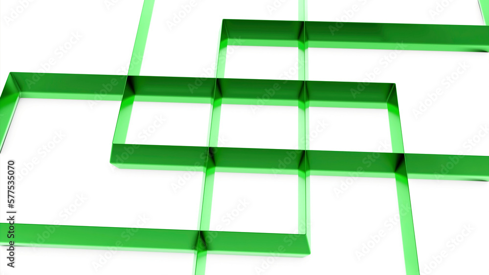Poster white floor. design.a light background with a separating blue and green grid in abstraction.