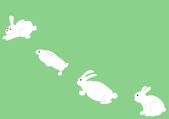 cute rabbits vectors