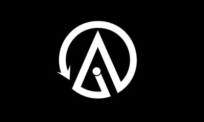 letter A logo design template