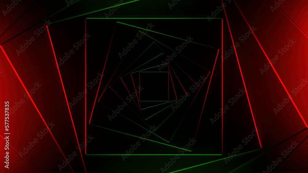 Poster purple and green background with red and blue running lights. design.dark background with repetitive