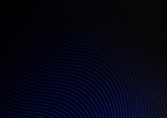 Black background with blue stripes waves wallpaper