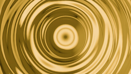 Fototapeta na wymiar Liquid Round Tunnel. Design. Calm animation with liquid circular tunnel. Liquid surface with wavy round rings