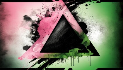 Triangle Abstract Background. Colorful background. Generative AI