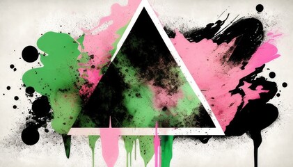 Triangle Abstract Background. Colorful background. Generative AI