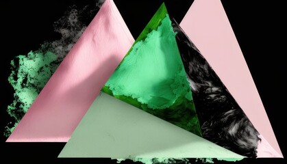 Triangle Abstract Background. Colorful background. Generative AI