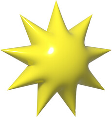 3D Abstract Star Shape