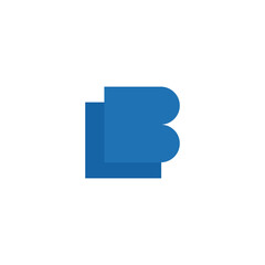 B alphabet logo block symbol
