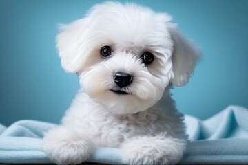 Obraz premium maltese puppy portrait