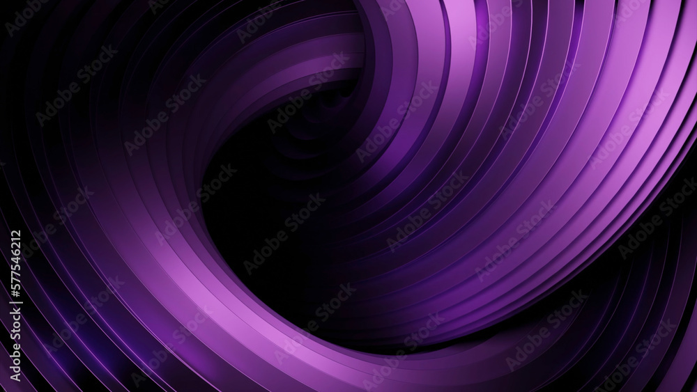 Poster swirled 3d structure moves with stripes. design. swirling 3d line moves hypnotically. illusion of mo