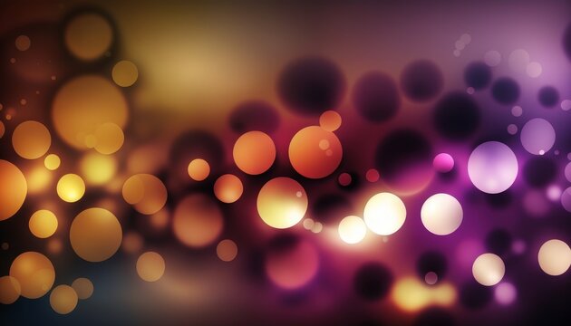 Abstract complimentary colors bokeh glamour background. Holiday concept celebration. Generative AI