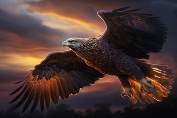 Fototapeta na wymiar aguia poderosa simbolo arqueótipo de poder e liberdade 