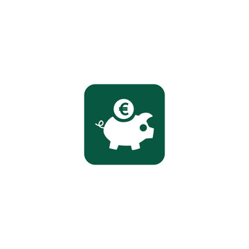 piggy vector symbol for wallet icon