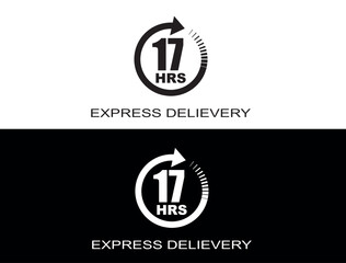 Express delivery in 17 hours. Fast delivery, express and urgent shipping