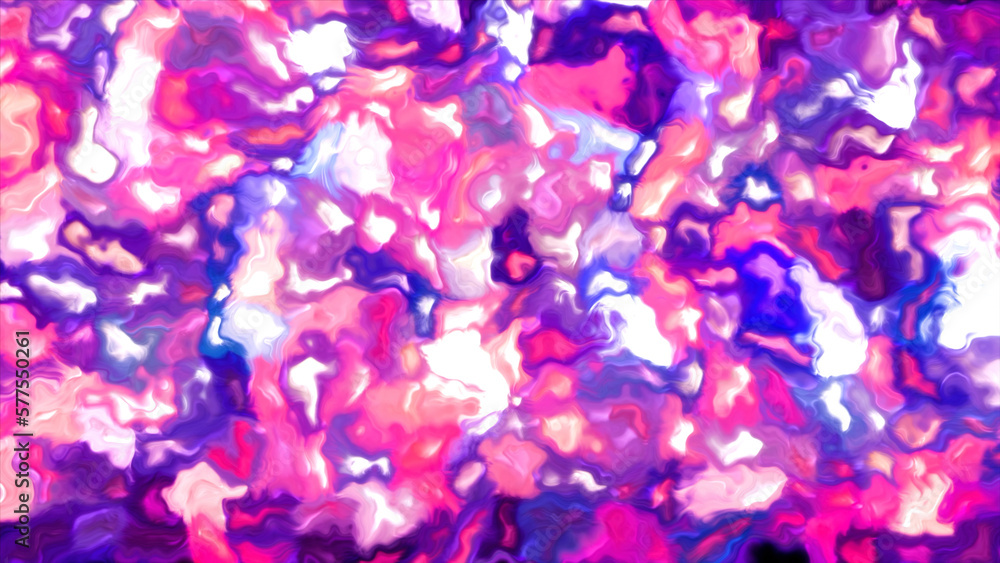 Poster abstract colorful stains flashing on a white background. motion. flashing bright pattern of tangled 