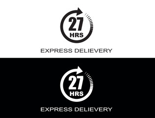 Express delivery in 27 hours. Fast delivery, express and urgent shipping