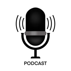 retro microphone icon