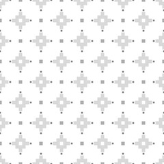 Seamless pattern with Inca crosses ornament. Ethnic embroidery background. Tribal wallpaper. Ethnical folk image. Tribe motif. Ancient mosaic. Digital paper for web design, textile print. Vector art.