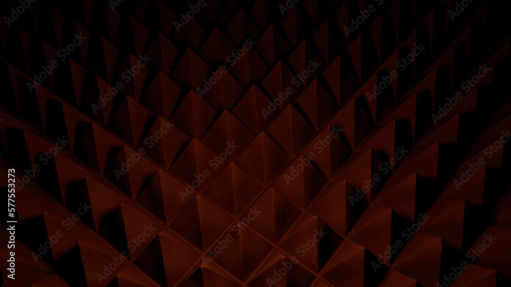 Poster abstract 3d background of geometric pyramid shapes. design. surface of 3d pyramids shapes.