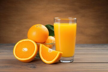 orange juice and oranges
