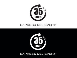 Express delivery in 35 hours. Fast delivery, express and urgent shipping