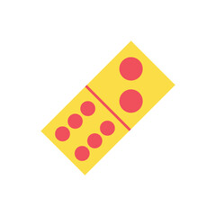 Domino Card Icon Vector Template