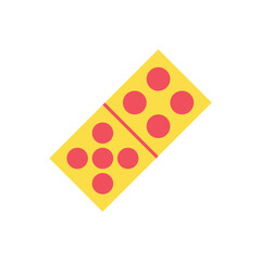 Domino Card Icon Vector Template