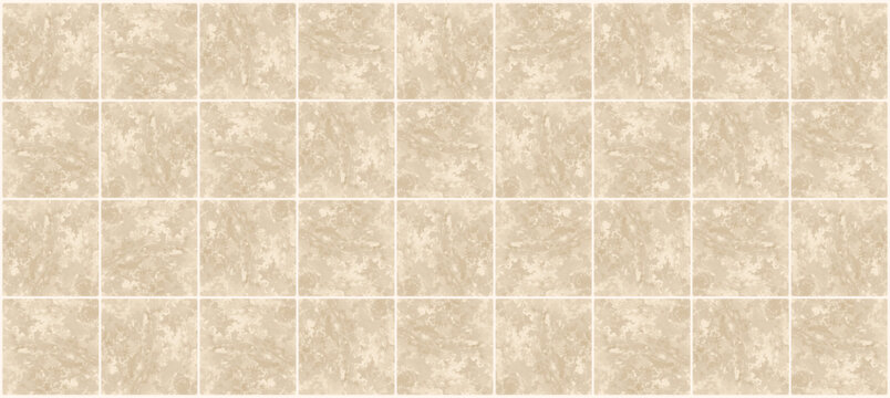 Realistic vector stone tile background. Square marble wall seamless pattern. Kitchen floor granite tile design banner. Flat antique rock block structure. Geometric marble tile surface, macro view