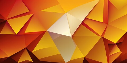 Vibrant abstract background with geometric shapes in bright orange, yellow, and red gradient Suitable for modern designs, Generative AI