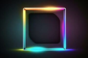 Frame, Vaporwave Neon Background