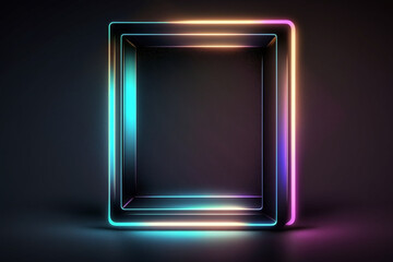 Frame, Vaporwave Neon Background
