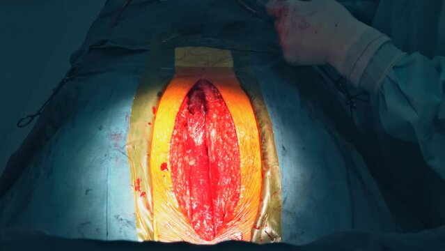 There is requirement for chest dissection prior to performance of open heart surgery