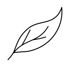 outline leaf icon