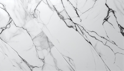 Plakat Close up of white marble texture background, Generative AI