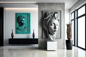 Art Deco Modern Interior Design -AI Generated 