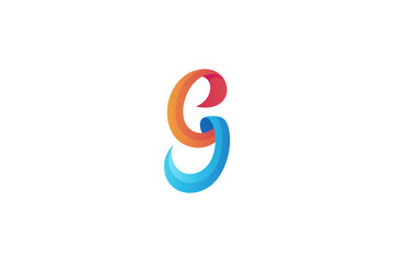 G letter logo with orange and blue gradient colors in a modern design