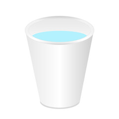 紙コップに入った水