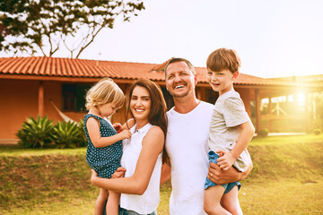 Nothing can replace these moments. Cropped shot of a young family spending time together outdoors.