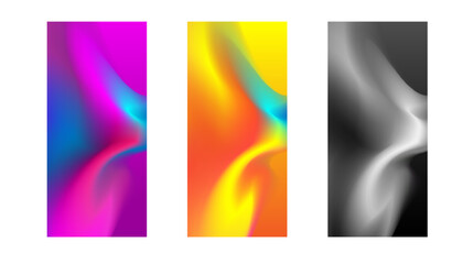 Fluid gradient mobile phone vector wallpaper background