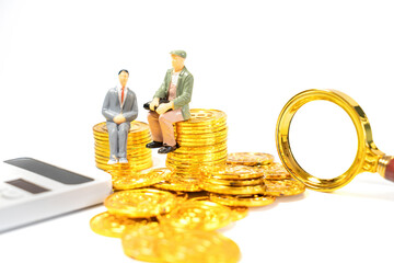 Medical pension and social insurance concept
