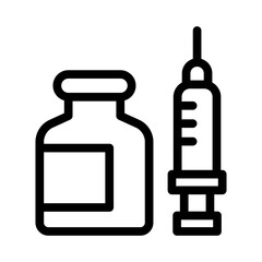insulin line icon illustration vector graphic