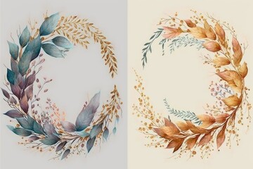 Obraz premium wreath from flowers